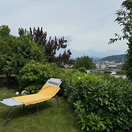 Schöne Wohnung mit Ausblick und Gartensitzplatz Lörrach Exterior foto