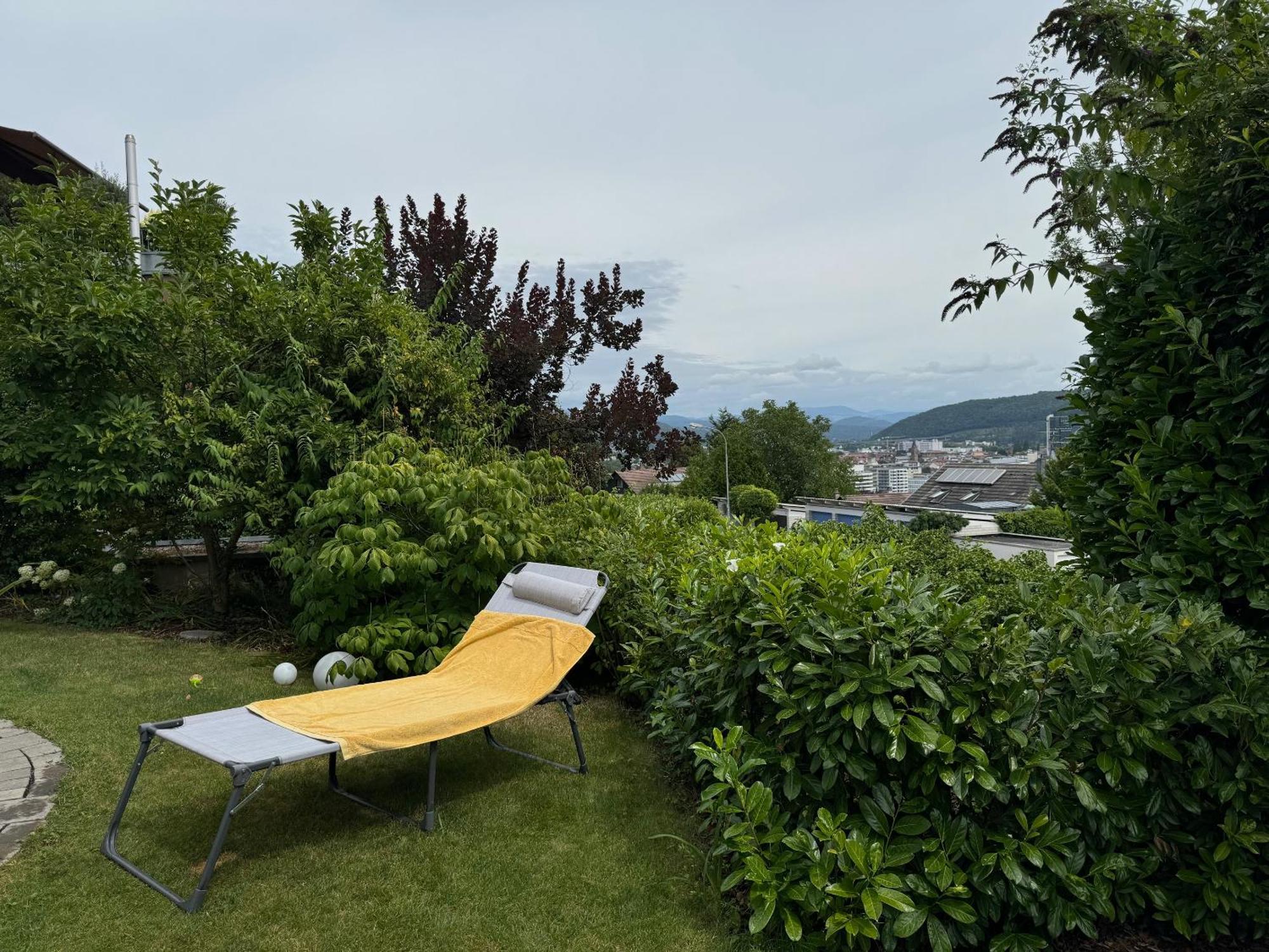 Schöne Wohnung mit Ausblick und Gartensitzplatz Lörrach Exterior foto